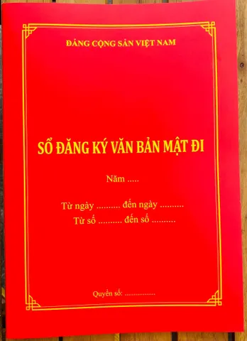 SỔ ĐĂNG KÝ VĂN BẢN MẬT ĐI