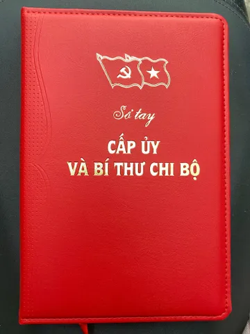 SỔ TAY CẤP UỶ VÀ BÍ THƯ CHI BỘ (bìa da-màu đỏ) 0398-142-241