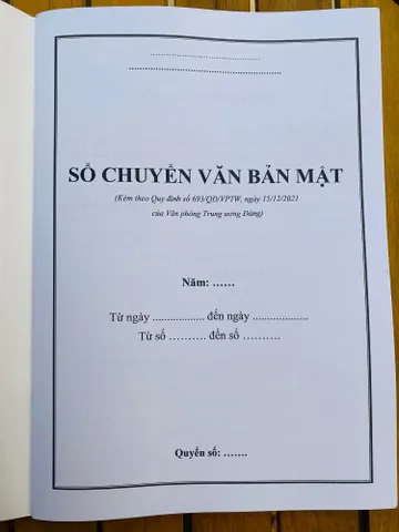 SỔ CHUYỂN VĂN BẢN MẬT 0398-142-241
