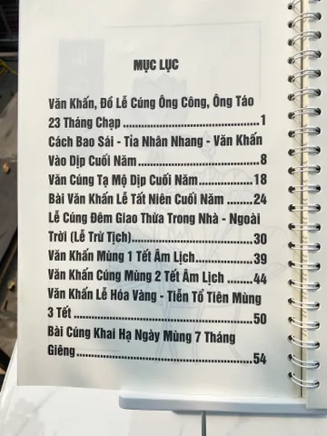 SỔ TAY VĂN KHẤN CỔ TRUYỀN A4 CHỮ IN TO LÒ XO - TẶNG 2 ĐỒNG XU 0398-142-241