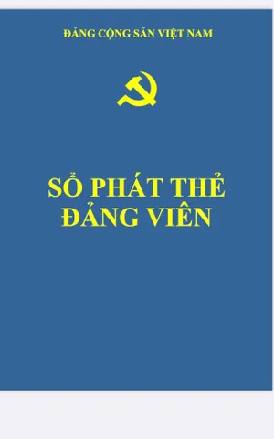 SỔ PHÁT THẺ ĐẢNG VIÊN SÁCH CHÍNH GỐC