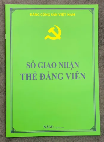 SỔ GIAO NHẬN THẺ ĐẢNG VIÊN SÁCH CHÍNH GỐC