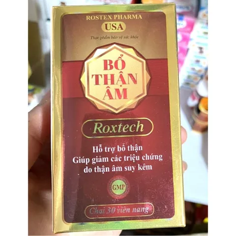BỔ THẬN ÂM ROXTECH hỗ trợ bổ thận, giảm các triệuu chứngg do thận suy kém dùng cho nam và nữ vin toi
