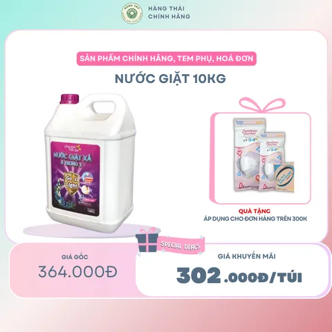 NƯỚC GIẶT HT WHITE 10KG - Giúp làm sạch vết bẩn quần áo, lưu hương lâu trên mọi loại vải, giá siêu rẻ