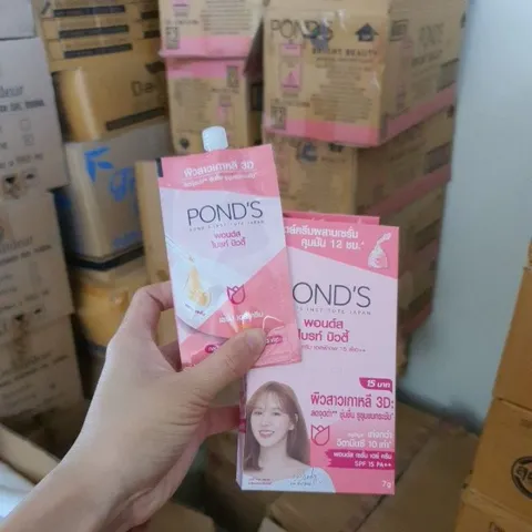 KEM POND'S TRẮNG HỒNG (hộp 6 gói x 5g) - Dưỡng trắng da, làm mềm mượt, sản phẩm chăm sóc da hiệu quả