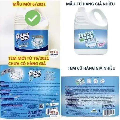 NƯỚC RỬA BÁT THÁI LAN LIPON 3.6L - Hiệu quả làm sạch, không gây kích ứng da, sản phẩm chăm sóc gia đình vượt trội