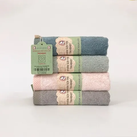 Khăn mặt sợi tre S'BABY 28x50cm đạt chuẩn tiêu chuẩn Nhật Bản, mềm mại, an toàn cho làn da, không bị xù lông 842954