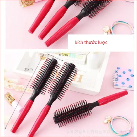 Lược tròn tạo kiểu tóc xoăn, phồng