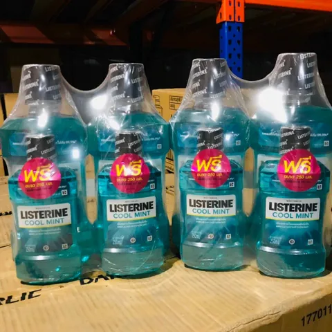NƯỚC SÚC MIỆNG LISTERINE BẠC HÀ 750ml + 250ml - Thanh mát, làm sạch sâu, hơi thở thơm mát, không chứa cồn, chăm sóc răng