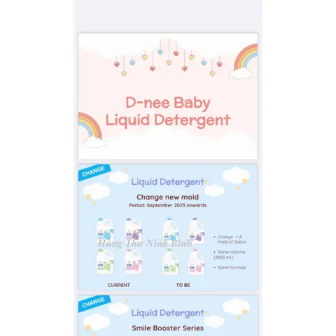 Nước giặt Dnee nội địa Thái Lan 3000ml mẫu mới, cam kết chính hãng, an toàn cho trẻ sơ sinh