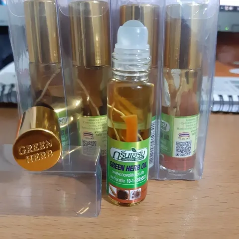 LỐC 12 LỌ DẦU GIÓ THẢO DƯỢC THÁI LAN khỏi ngạt mủi, sổ mủi tức thì (sâm, long não, khuynh diệp bạc hà )
