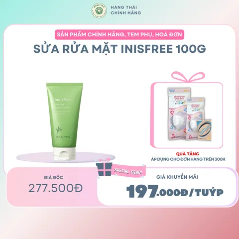 SỮA RỬA MẶT INNISFREE 100g - Dưỡng da sáng mịn, làm sạch sâu, sản phẩm chăm sóc da từ Innisfree