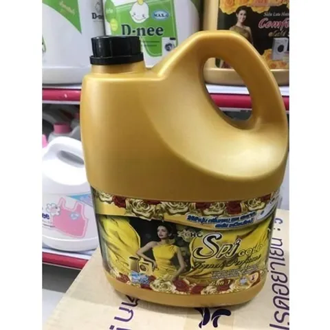 NƯỚC GIẶT SPJ 3.5L Can Vuông ĐEN, VÀNG -giúp làm mềm, tơi xốp sợi vải, chăm sóc và lưu hương giúp quần áo luôn ngát hươn