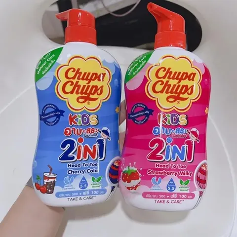 SỮA TẮM TRẺ EM CHUPPA CHUP 600ML - Dịu nhẹ, dưỡng ẩm, hương thơm ngọt ngào, sản phẩm an toàn cho làn da của trẻ em