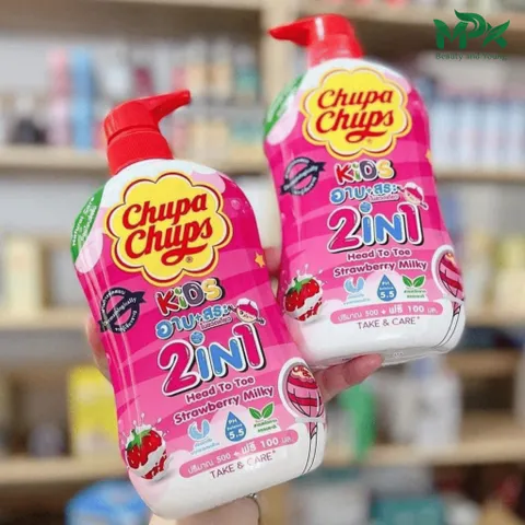 SỮA TẮM TRẺ EM CHUPPA CHUP 600ML - Dịu nhẹ, dưỡng ẩm, hương thơm ngọt ngào, sản phẩm an toàn cho làn da của trẻ em