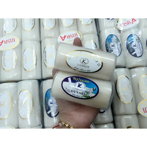 XÀ PHÒNG DÊ GẠO ( LỐC 12 BÁNH) - Dưỡng Da mềm mại, sạch sâu , giúp da mịn màng và ẩm mượt