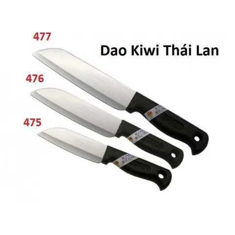 Dao thái cỡ vừa Kiwi Thái Lan mã 476 chính hãng, chuyên dùng thái thịt, gọt rau củ tiện lợi, không gỉ, siêu bền
