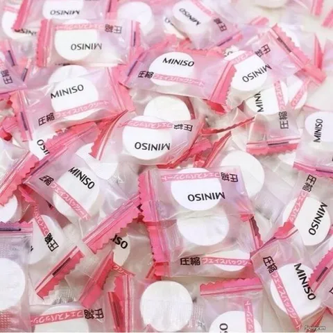 MẶT NẠ VIÊN GIẤY NÉN MINISO 100 Viên - Mặt Nạ Dưỡng Da Chất Lượng Cao