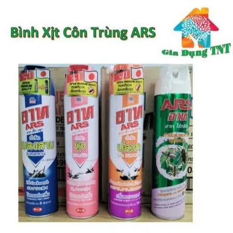 XỊT CÔN TRÙNG ARS 600 ml Thái Lan - Công thức mạnh mẽ bảo vệ cả gia đình khỏi Muỗi, gián và các côn trùng