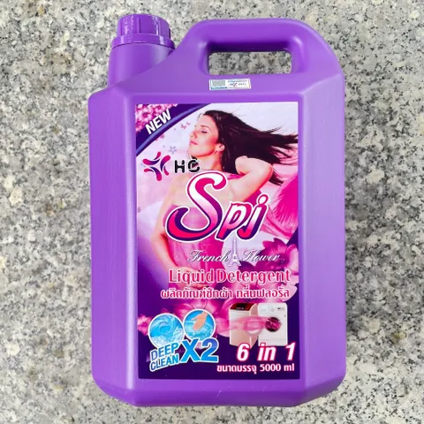 NƯỚC GIẶT SPJ 5L ĐEN, TÍM, CAM -giúp làm mềm, tơi xốp sợi vải, chăm sóc và lưu hương giúp quần áo luôn ngát hương thơm