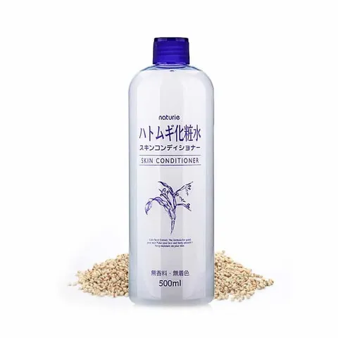 NƯỚC HOA HỒNG HANAJIRUSHI chiết xuất hạt ý dĩ (Hatomugi) - xuất xứ từ Nhật Bản 500ml