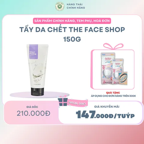 TẨY DA CHẾT THE FACE SHOP 150GRAM - Loại bỏ tế bào chết, làm sạch sâu, dưỡng ẩm, làm mềm da, cho làn da tươi sáng và mịn
