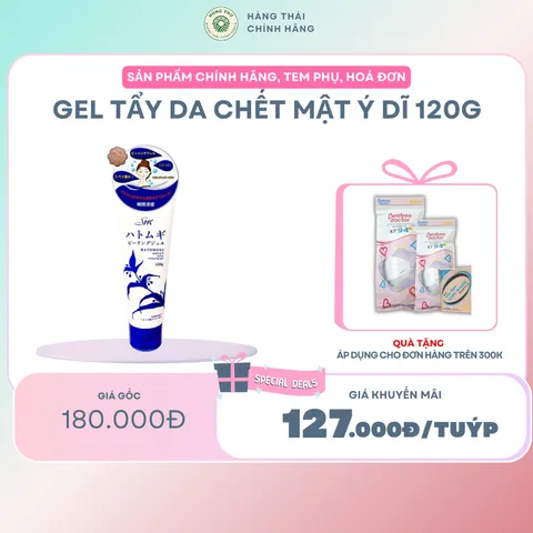 GEL TẨY DA CHẾT MẶT Ý DĨ 120G - 300G - Loại bỏ tế bào chết hiệu quả, làm sạch sâu, dưỡng ẩm, cho làn da mềm mại
