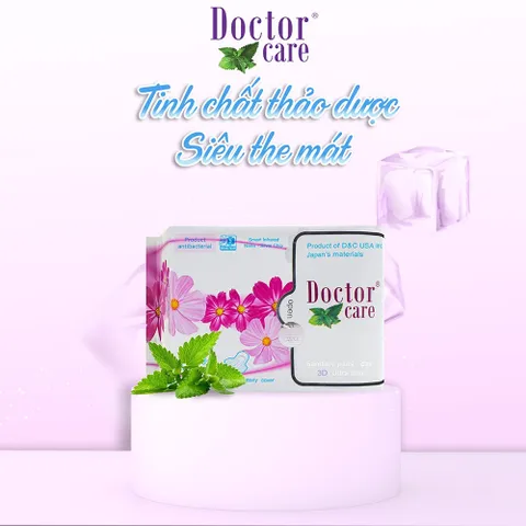 [COMBO 5 GÓI] Băng vệ sinh thảo dược DOCTOR CARE ban ngày - hương bạc hà, siêu thấm hút, khô thoáng, an toàn sử dụng 843072