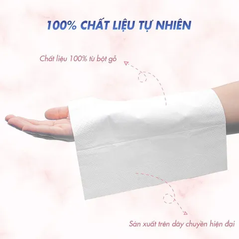 Gói 500 tờ giấy ăn SLISOFT DOCTOR CARE chính hãng, khăn giấy khô tự nhiên từ bột tre, thấm hút tốt, an toàn sức khoẻ