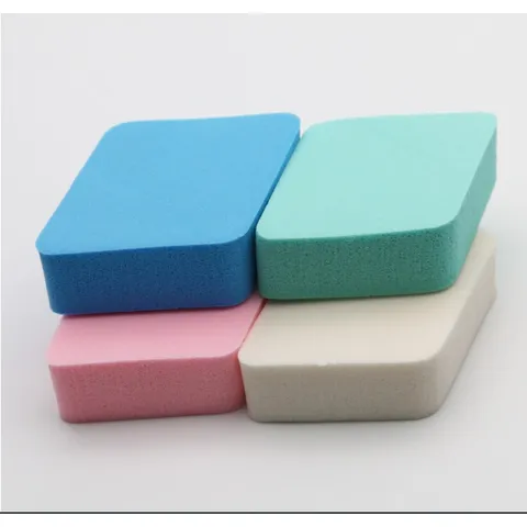 Bông phấn khối bộ 4 chiếc hình khối dày 1 cm