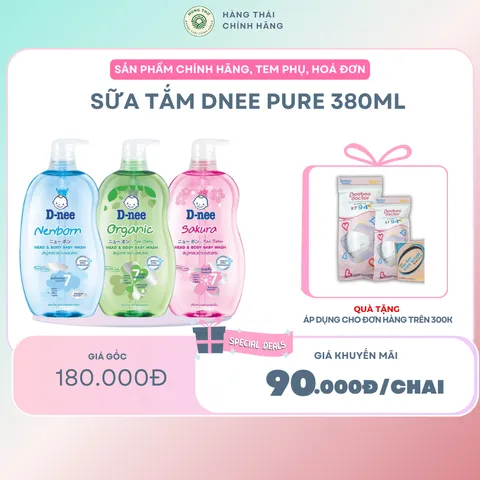 SỮA TẮM DNEE PURE (200ML/380ML) - Dưỡng ẩm sâu, làm sạch nhẹ nhàng, mang lại làn da mềm mại và thơm phức
