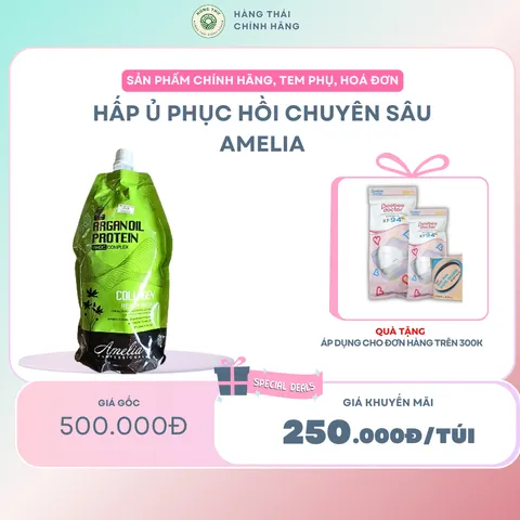 Hấp ủ phục hồi chuyên sâu Amelia dùng trong salon tóc