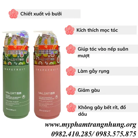Dầu gội Bưởi chống rụng tóc và kích thích mọc tóc 850 ml TẶNG CHAI SỮA TẮM 300ML