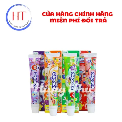 KEM ĐÁNH RĂNG TRẺ EM KODOMO 65G - Vệ sinh răng miệng, bảo vệ men răng, hương vị thơm ngon, an toàn cho bé yêu