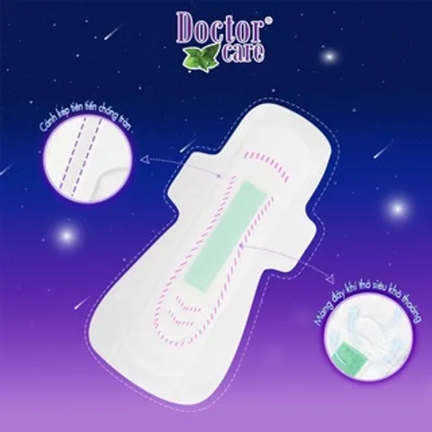 [COMBO 5 GÓI ] Băng vệ sinh thảo dược DOCTOR CARE ban đêm - siêu thấm hút, khô thoáng, an toàn có mùi thơm nhẹ 843127