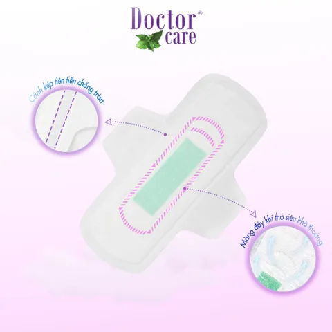 Băng vệ sinh Doctor Care ban ngày 8 miếng mẫu mới, date mới nhất, cập nhật hàng khuyến mại