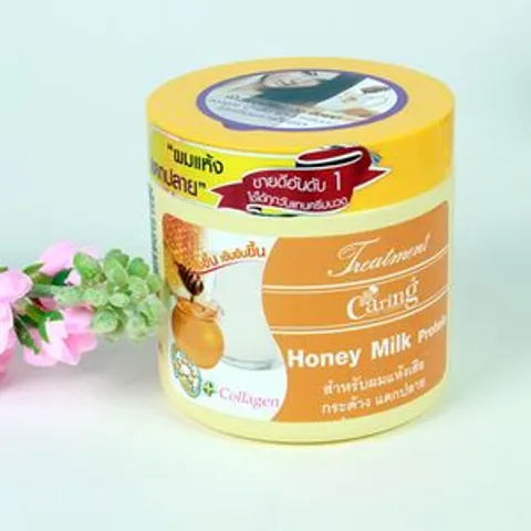 Ủ TÓC CARING 500g (Hoa quả, mật ong, collagen, trứng) - Dưỡng ẩm sâu, phục hồi tóc hư tổn, làm mềm mượt