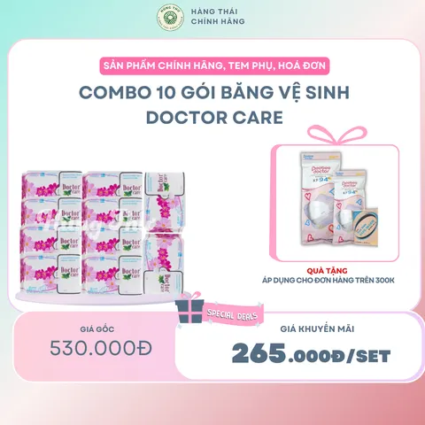 Combo 10 gói băng vệ sinh Doctor care