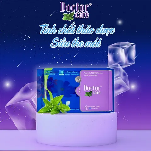 Băng vệ sinh thảo dược DOCTOR CARE ban đêm - siêu thấm hút, khô thoáng, an toàn có mùi thơm nhẹ [3 miếng]