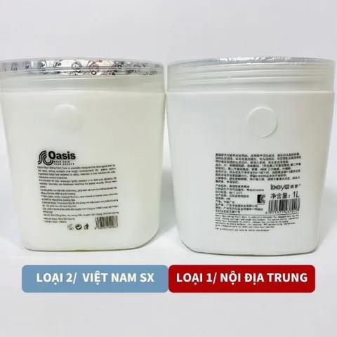 Ủ TÓC OASI 1000ml - Dưỡng ẩm sâu, tái tạo tóc hư tổn, làm mềm mượt, chăm sóc tóc dài, dễ sử dụng