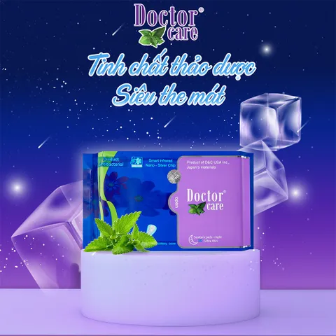 [COMBO 10 GÓI ] Băng vệ sinh thảo dược DOCTOR CARE ban đêm - siêu thấm hút, khô thoáng, an toàn có mùi thơm nhẹ