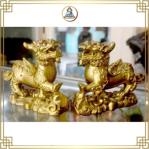 Cặp tượng Tỳ Hưu phong thủy,chiêu tài lộc cao 10cm x ngang 15cm quá đẹp