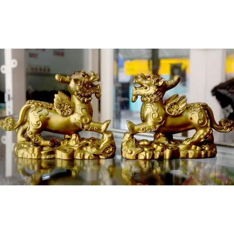 Cặp tượng Tỳ Hưu phong thủy,chiêu tài lộc cao 10cm x ngang 15cm quá đẹp