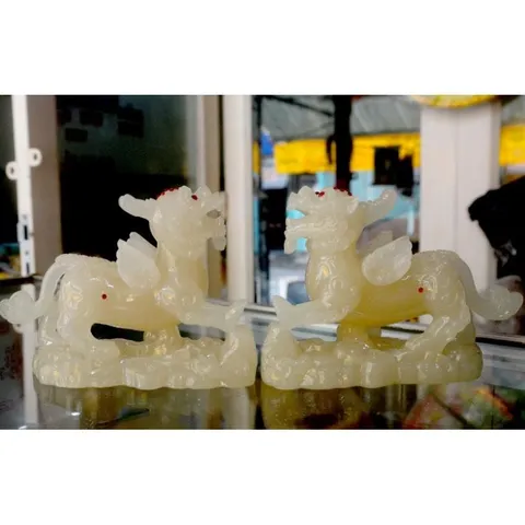 Cặp tượng Tỳ Hưu phong thủy,chiêu tài lộc cao 10cm x ngang 15cm quá đẹp