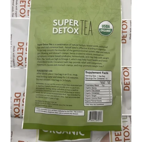Trà Super detox tea của Mỹ / 1 gói 30g bao gồm 15 túi lọc nhỏ