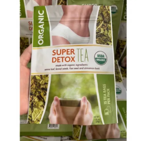Trà super detox tea/ Detox Slimming tea của Mỹ / Trà thảo mộc Organic của Mỹ 1 gói 15 túi lọc nhỏ 30g