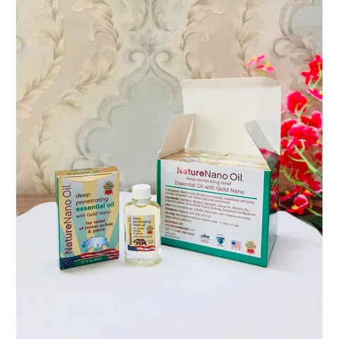 [Date 2029][Hỏa tốc]Dầu con Gấu Nature Nano Oil Nanogize của Mỹ/ dầu nóng con gấu  1 chai 8ml