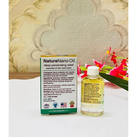 [Date 2029][Hỏa tốc]Dầu con Gấu Nature Nano Oil Nanogize của Mỹ/ dầu nóng con gấu  1 chai 8ml