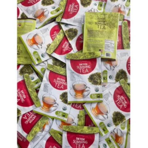 Trà super detox tea/ Detox Slimming tea của Mỹ / Trà thảo mộc Organic của Mỹ 1 gói 15 túi lọc nhỏ 30g