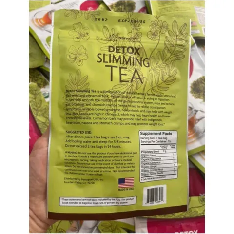 Trà Detox slimming tea 1 gói 30g / 15 túi lọc nhỏ/ của Mỹ